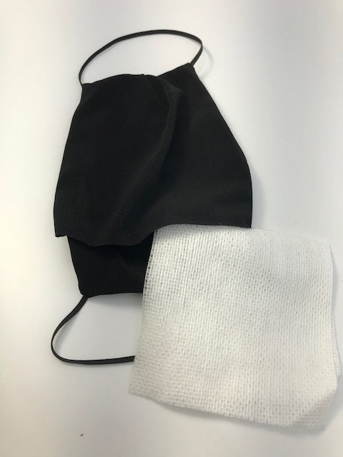 Reusable Washable 2 Ply Mask with Pocket for Filter Insert