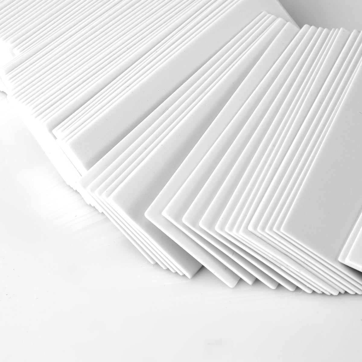 100 White Tags for Job Tray