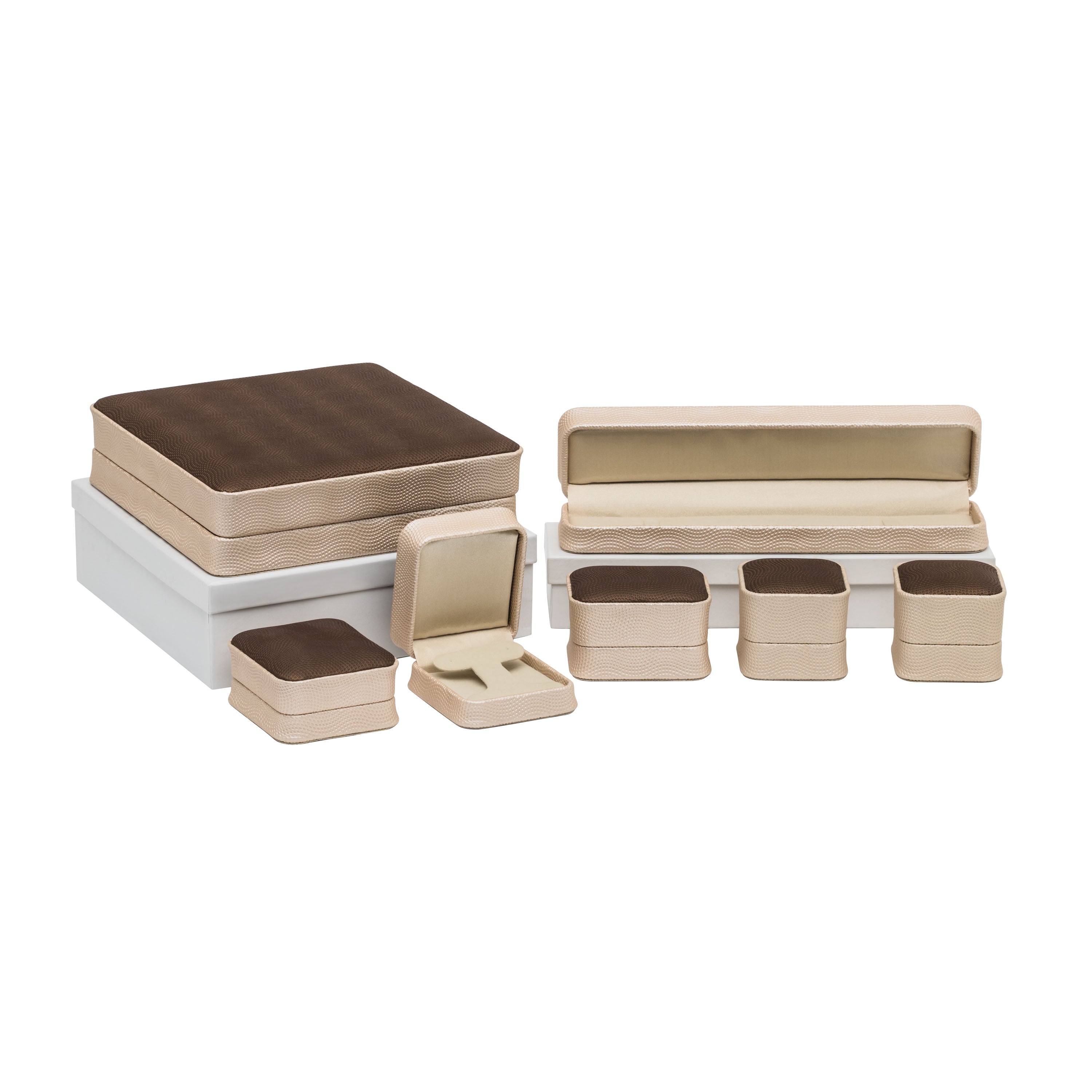 Textured Two-Tone French Clip Box
