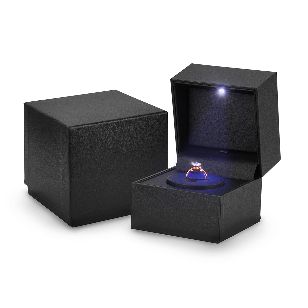 Black Ring Box with Turntable