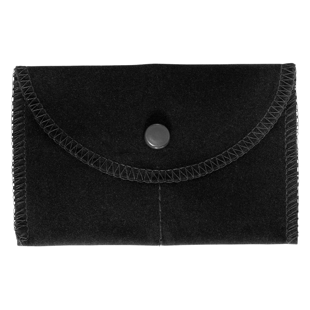 Velour Pouches with Side-by-Side Pocket