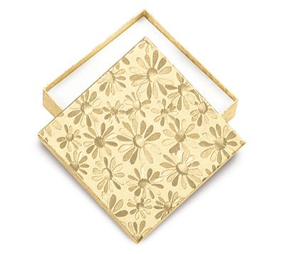 Foam Filled Cardboard Boxes - Floral Manilla