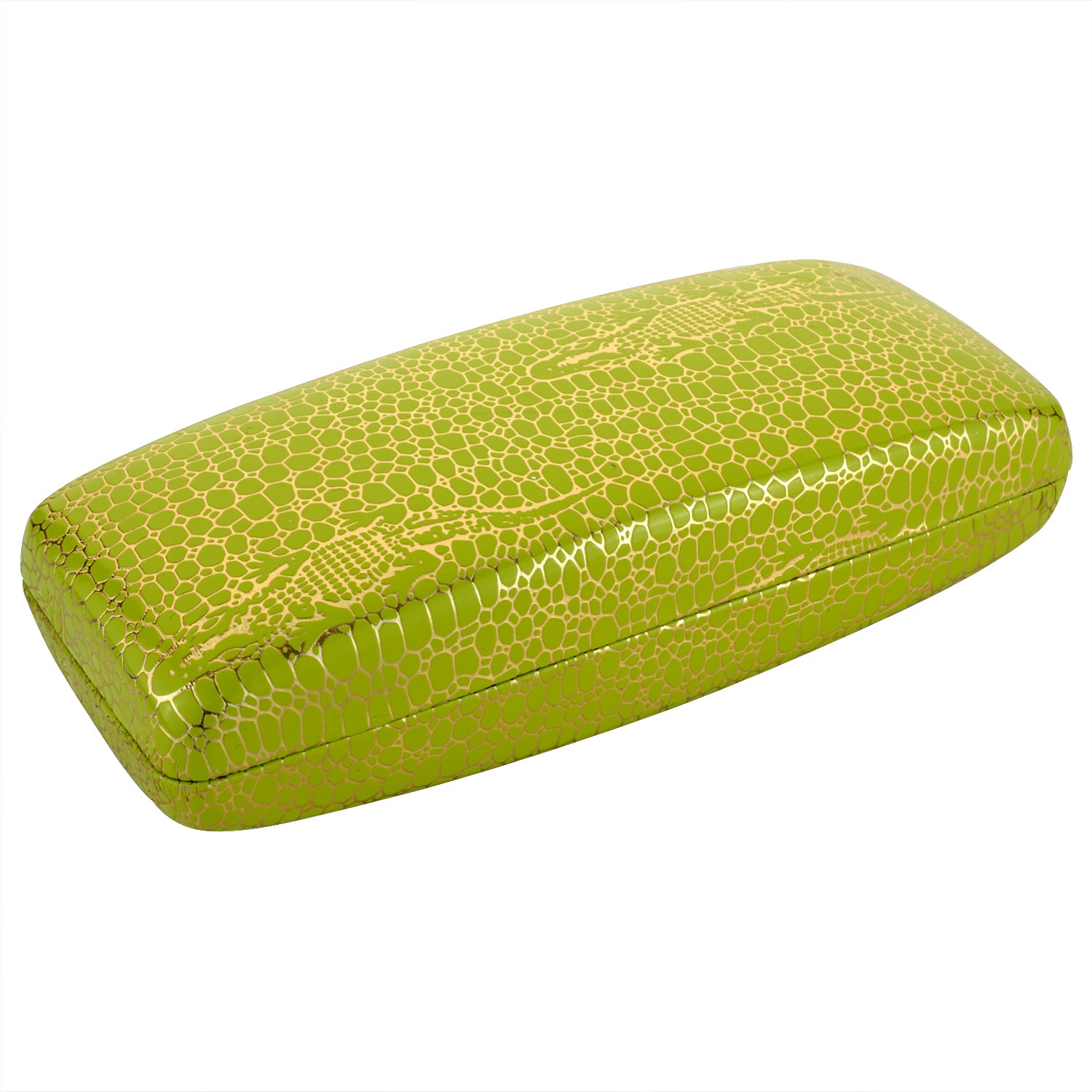 Large Metallic Crocodile Eyewear Case