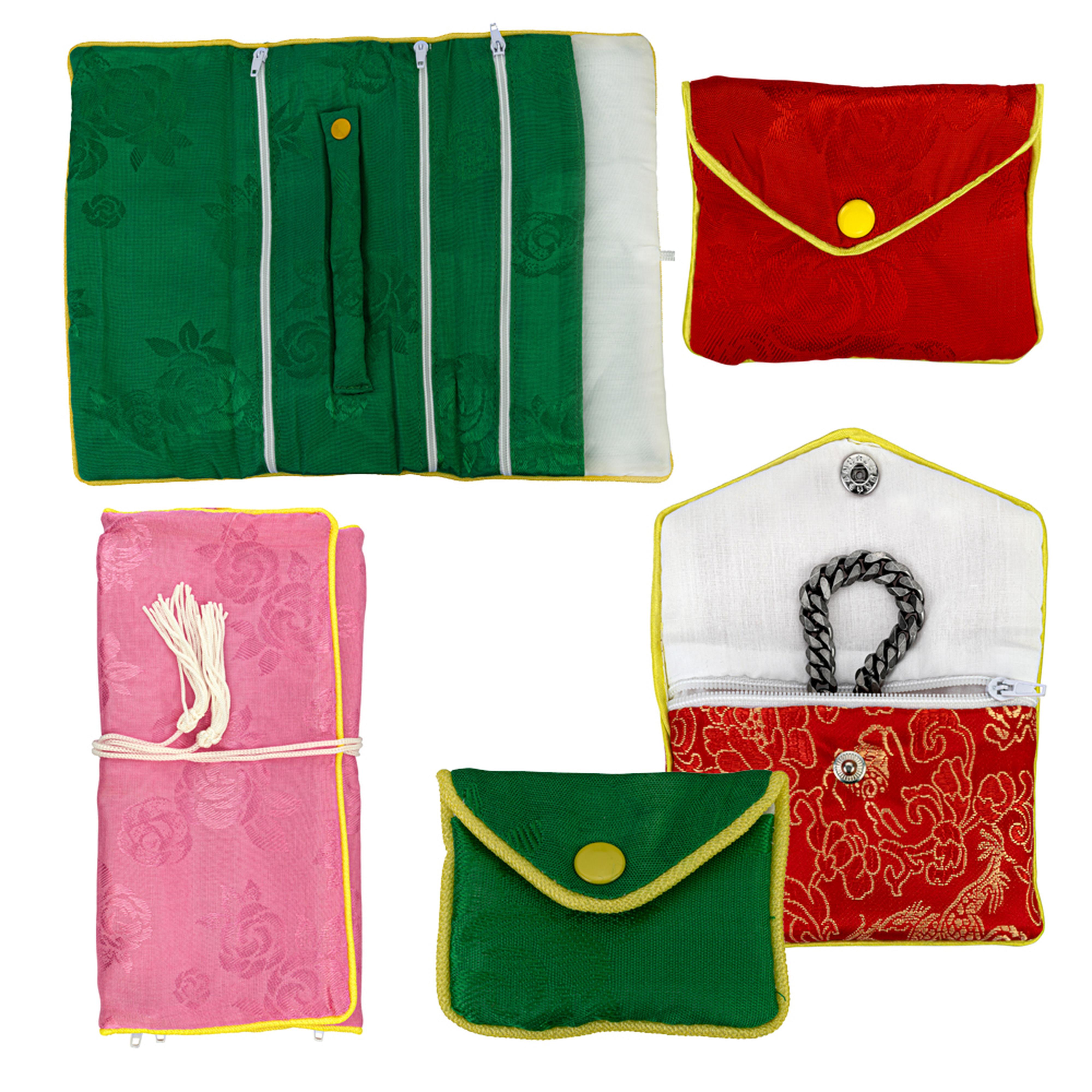 Assorted Printed Chinese Brocade Pouch