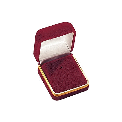 Velvet Tie-Tac Box with Gold Rims and Matching Insert