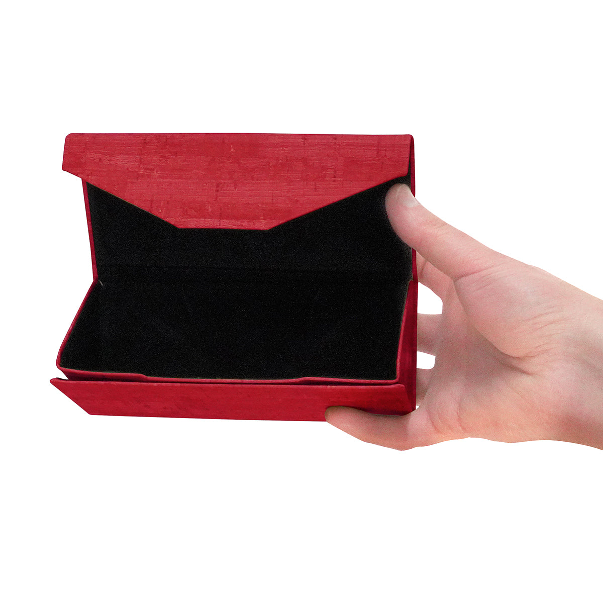 Foldable Triangular Case with Cork Texture