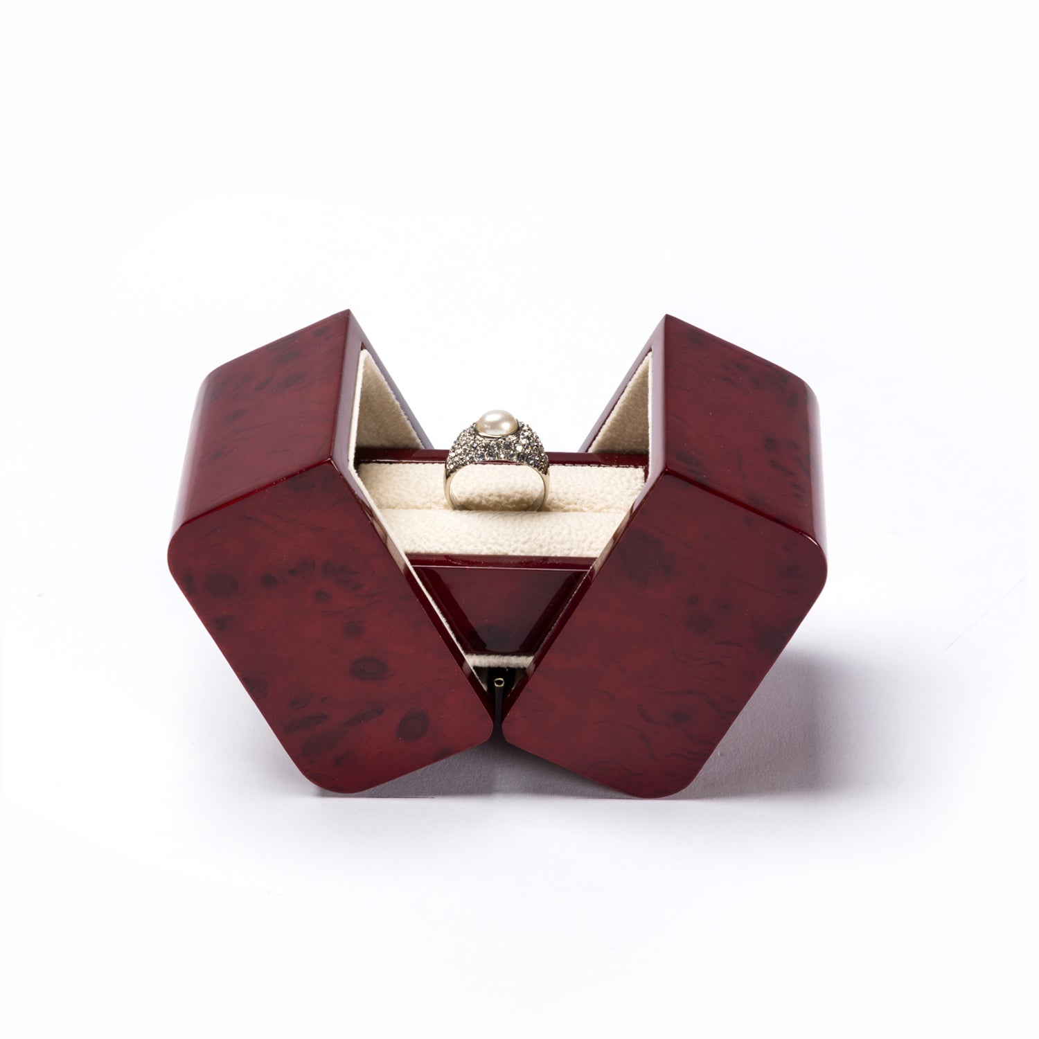 Butterfly Single Ring Wooden Box