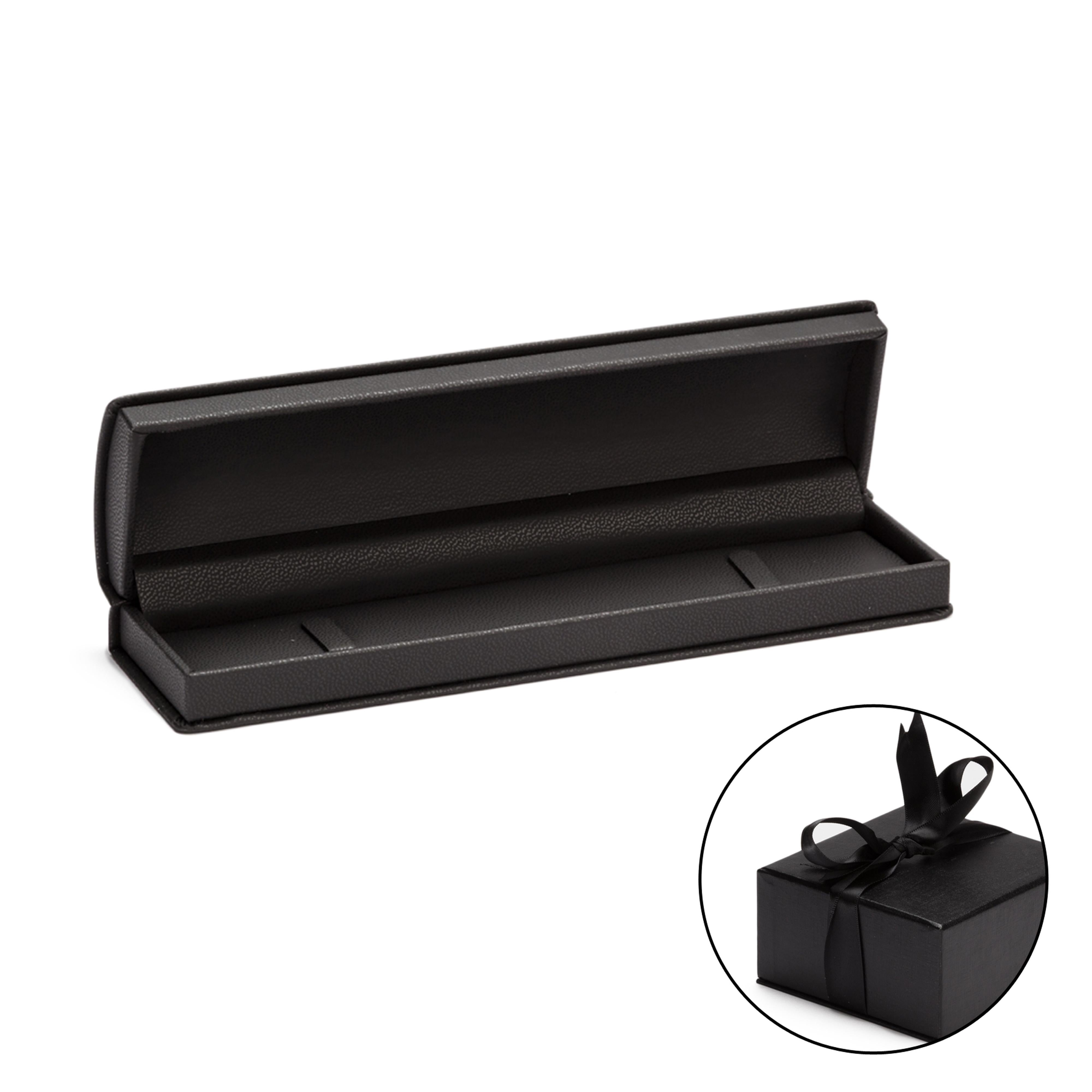 Leatherette Bracelet Box Leatherette Interior with Ribboned Packer