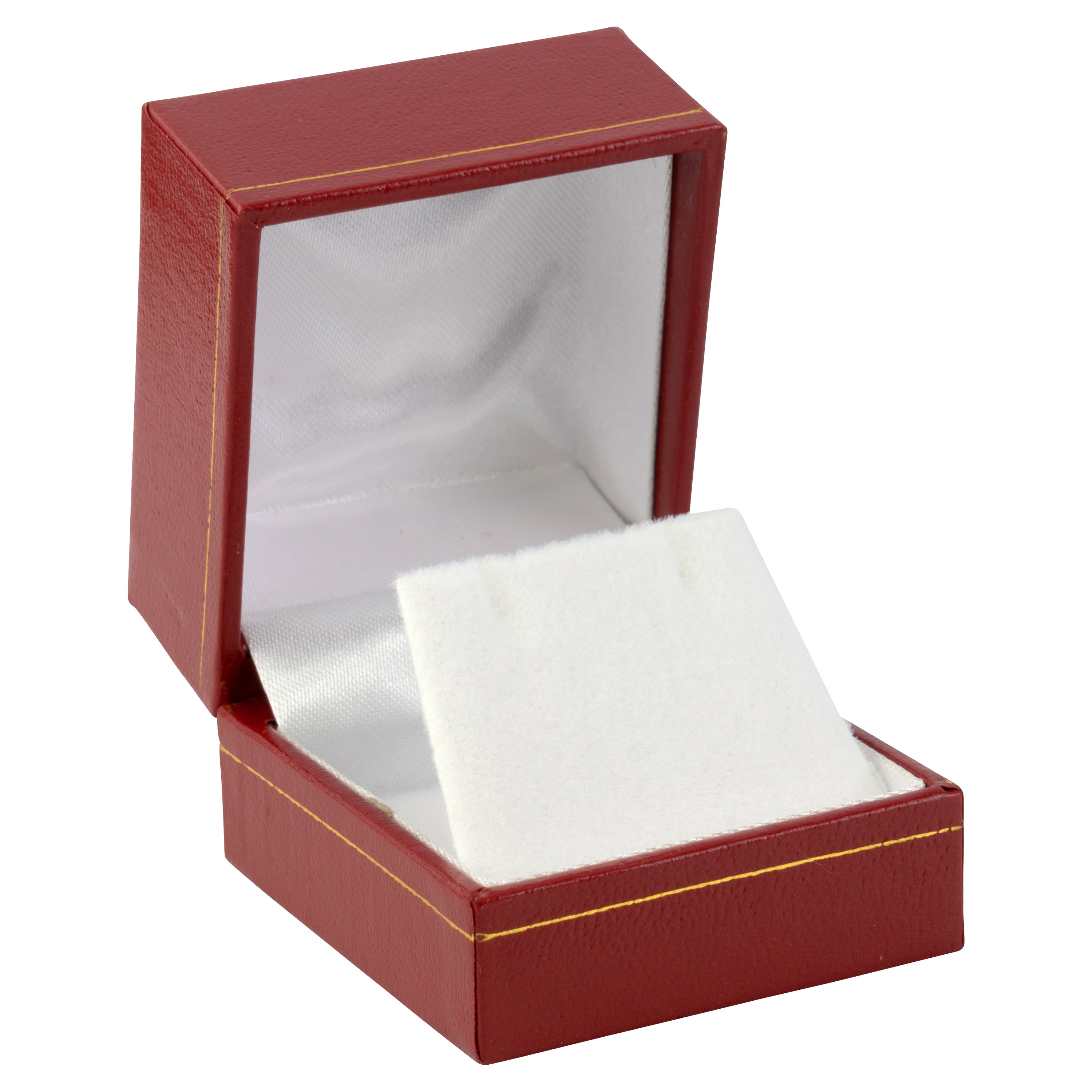 Paper Covered Single Earring Box with Gold Accent