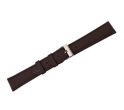 Leather Watch Band Soft Leather Black (18mm) Regular
