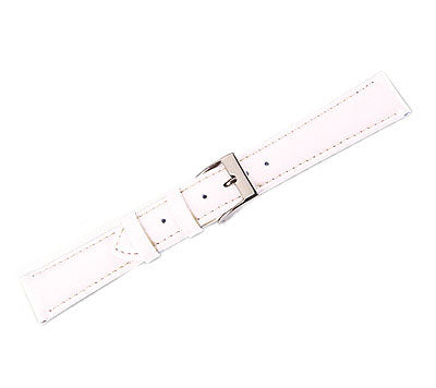 Leather Watch Band Soft Leather White (12mm) Regular
