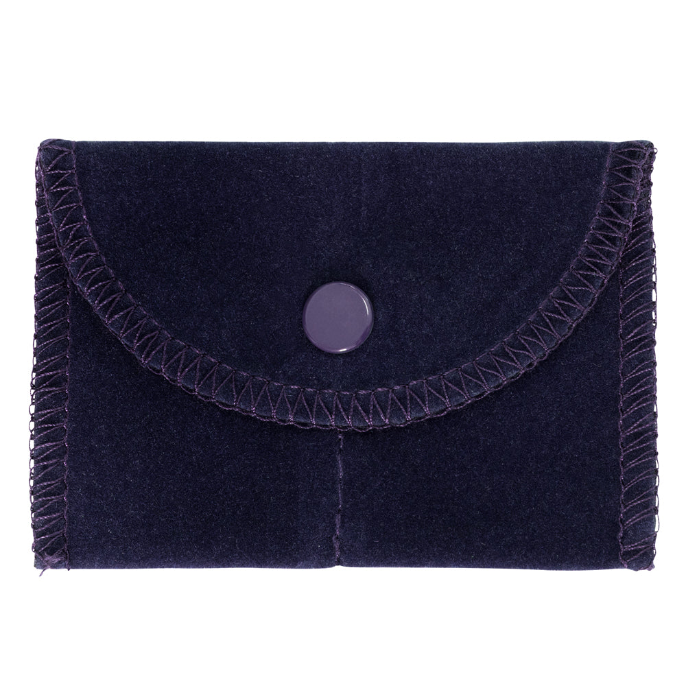 Velour Pouches with Side-by-Side Pocket