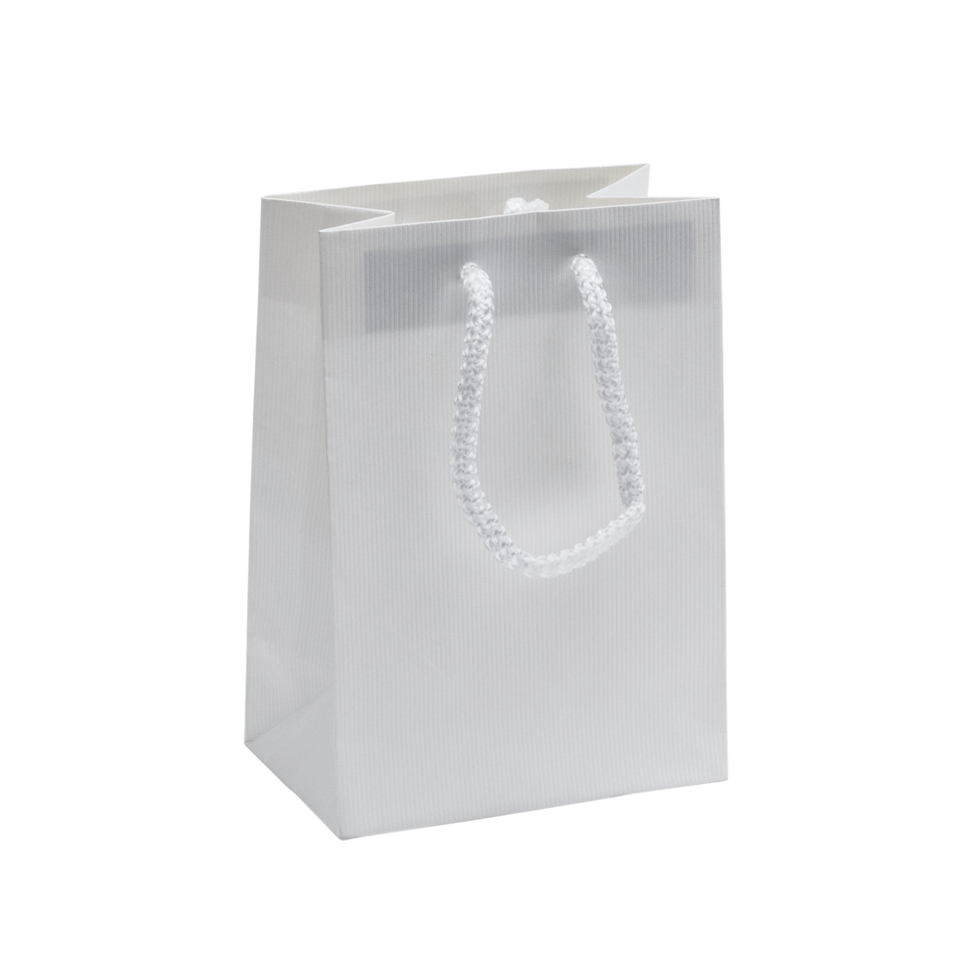 Euro Tote Embossed Ribbed Paper Bag