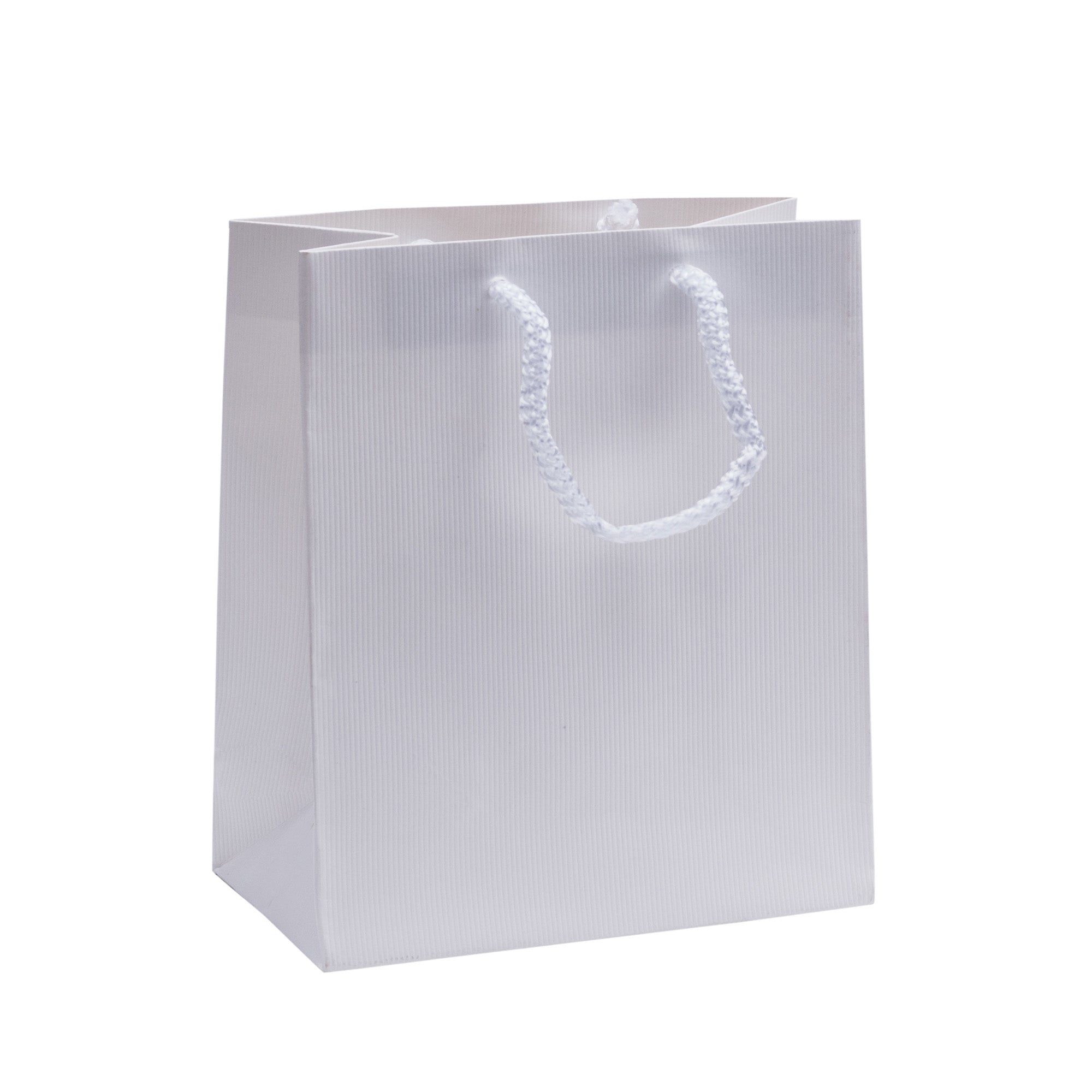 Euro Tote Embossed Ribbed Paper Bag