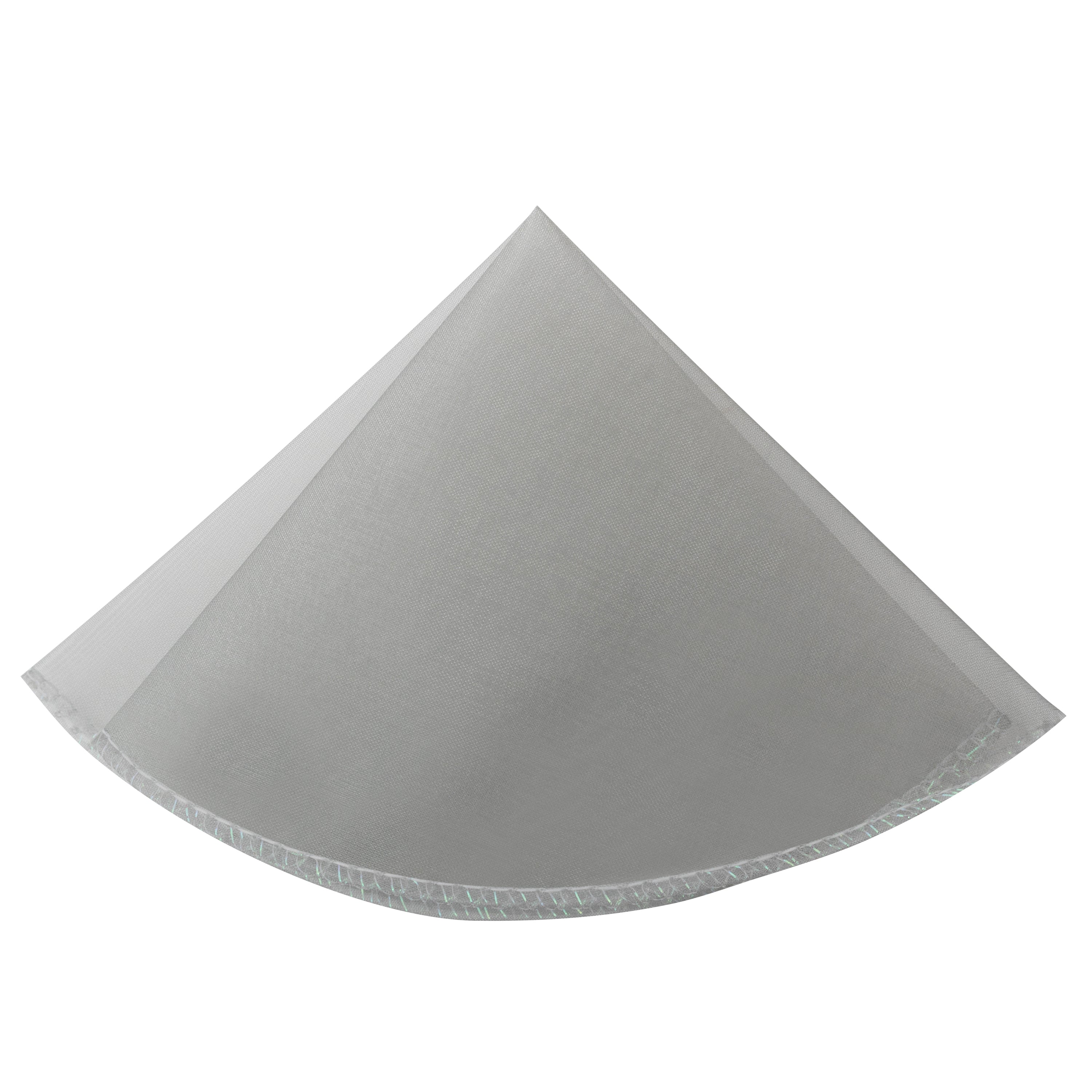 Organza Circle Pouch with Metallic Edge