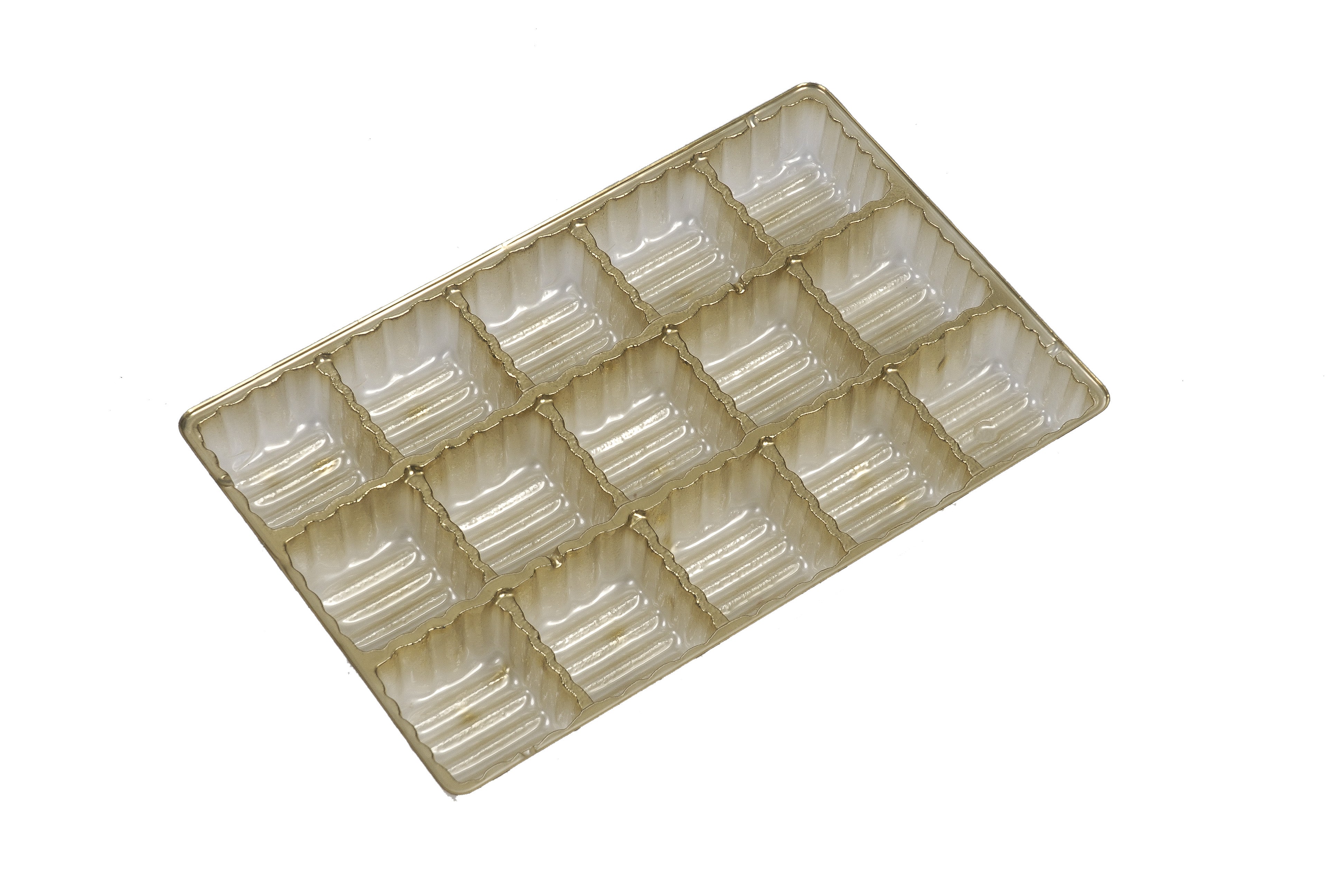 Gold Interchangeable Candy Tray - 15 Squares