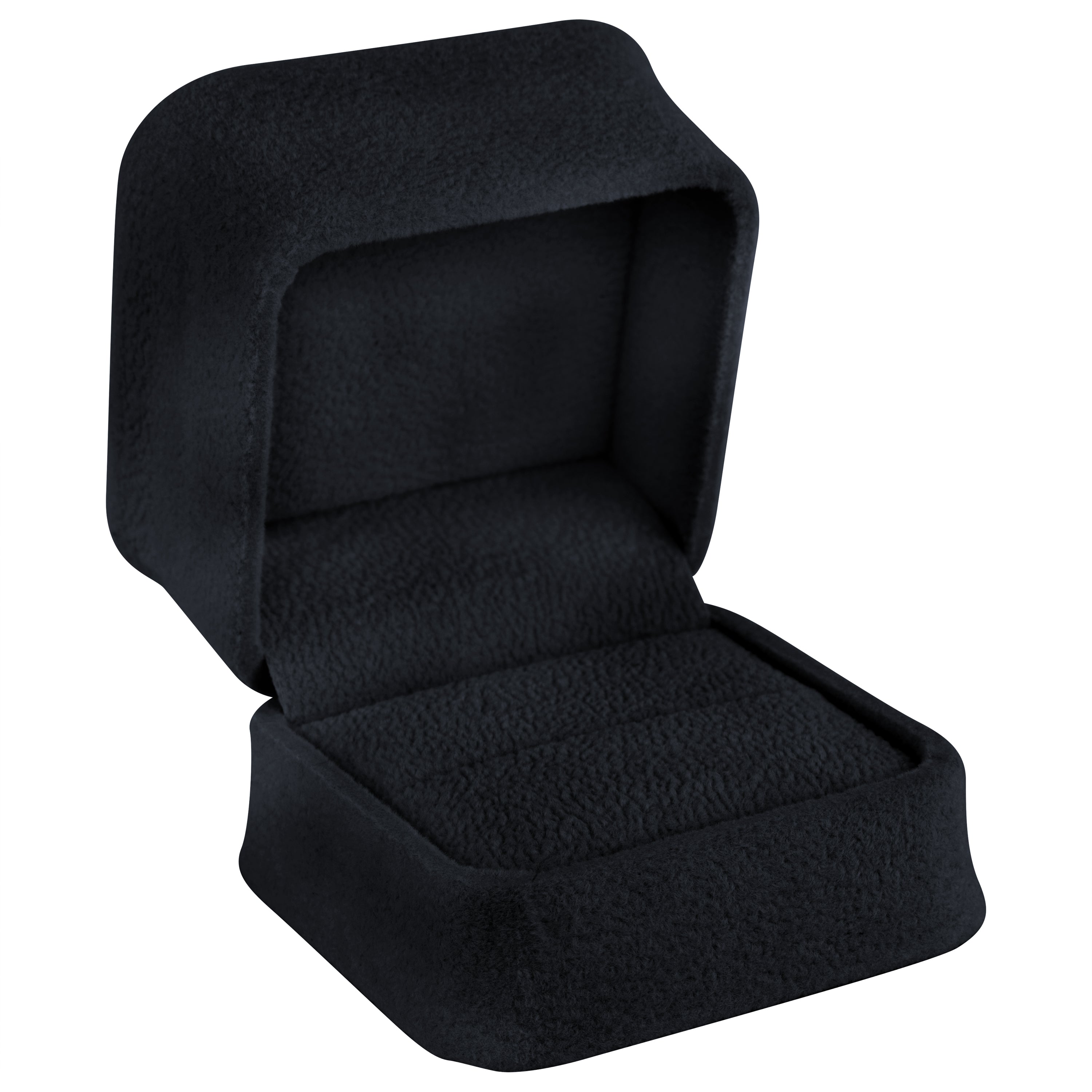 Suede Single Ring Box with Matching Suede Interior