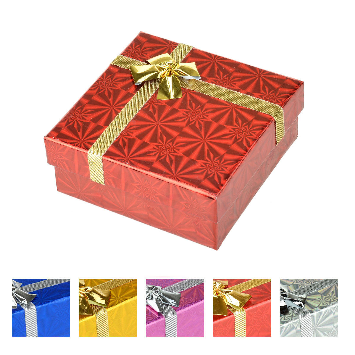Hologram Assorted Two-Piece Box with Rose Accent Bow