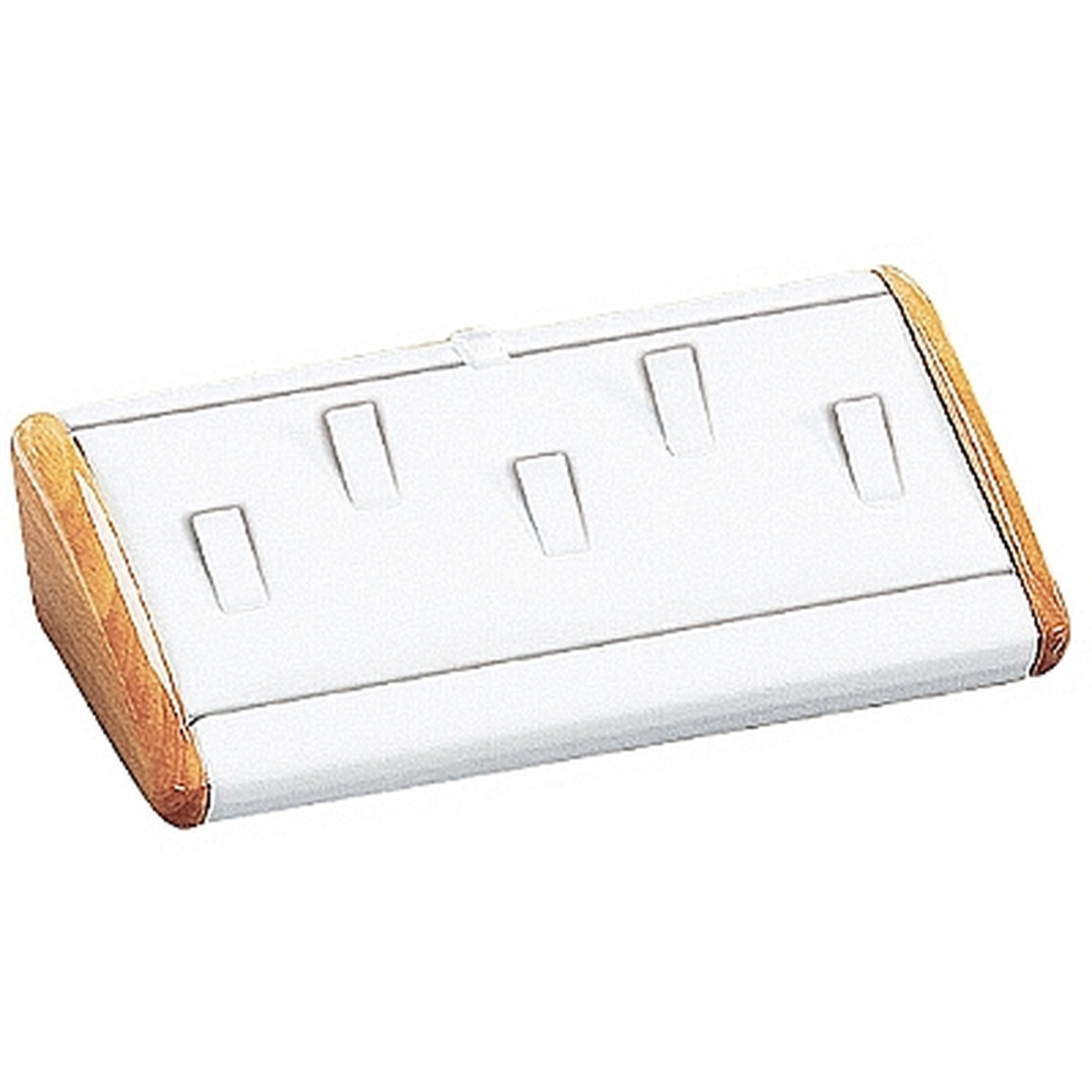 Leatherette & Wooden 5 Rings Display