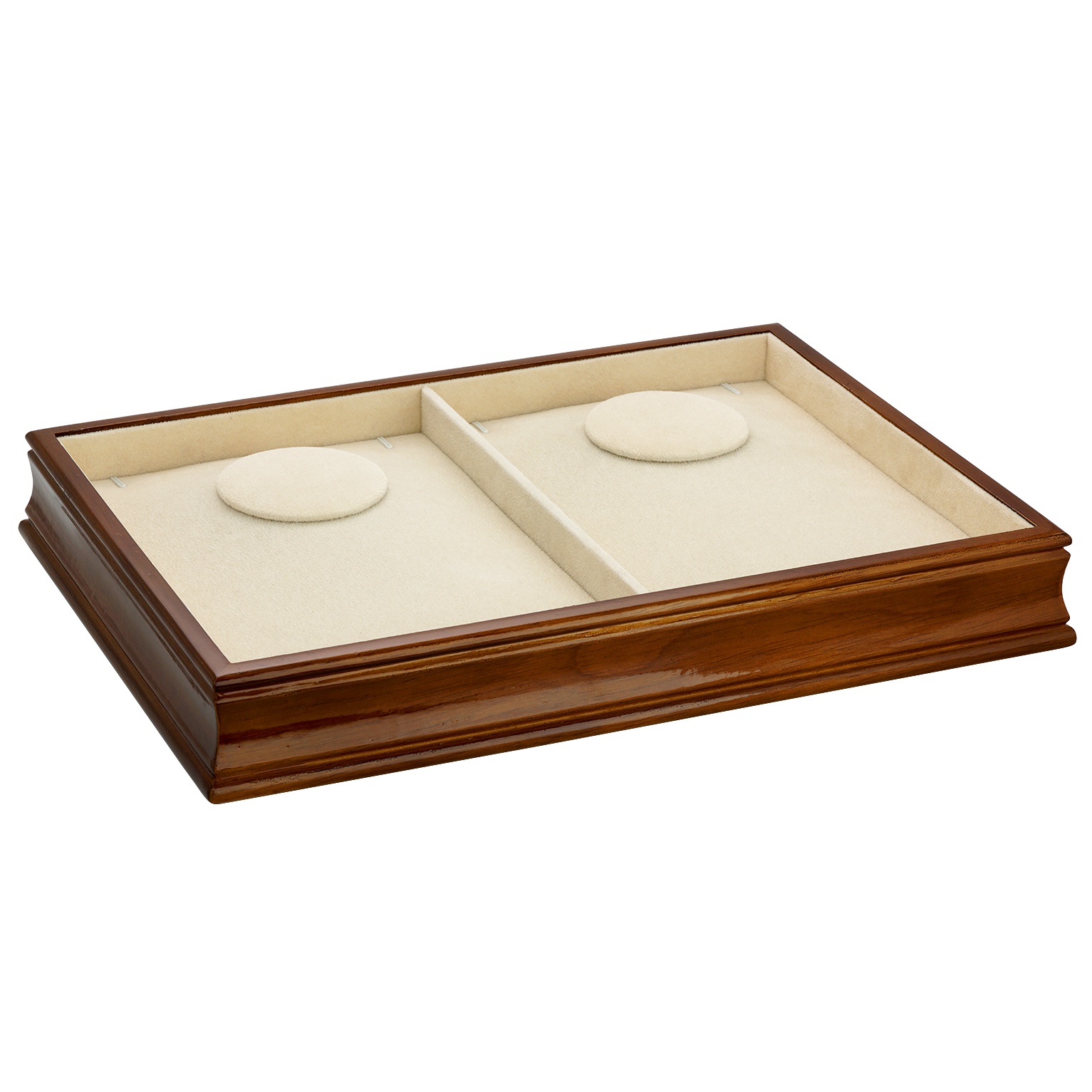 Scrolled Wood Double Neck Tray