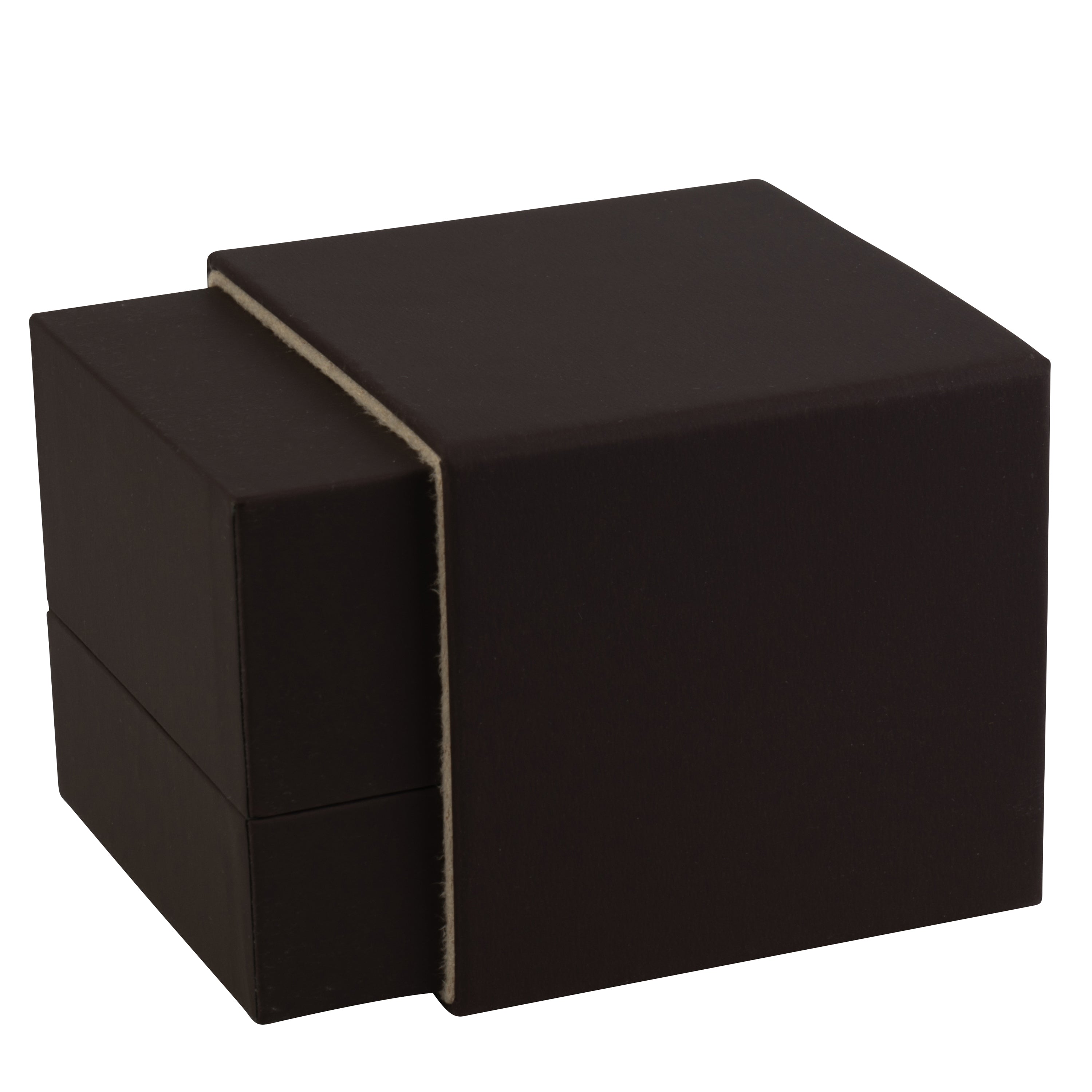 Matte Paper Covered Large Single Ring Box with Matching Moulded Sleeve
