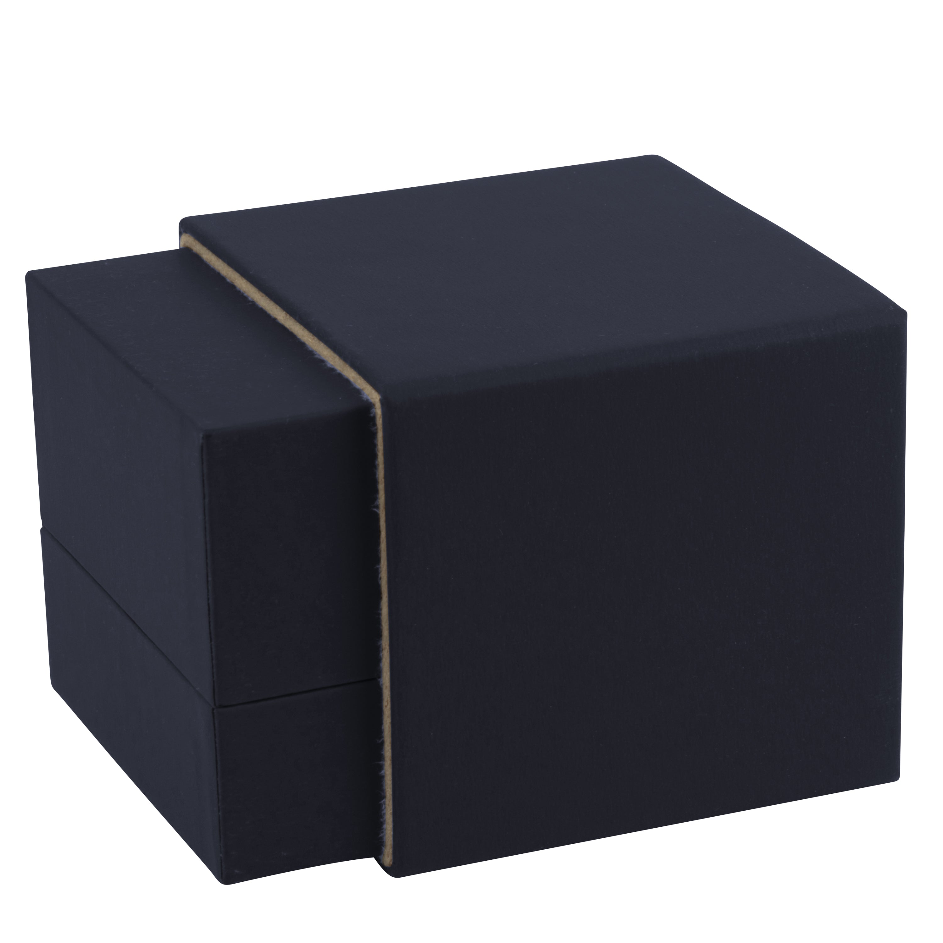 Matte Paper Covered Large Single Ring Box with Matching Moulded Sleeve