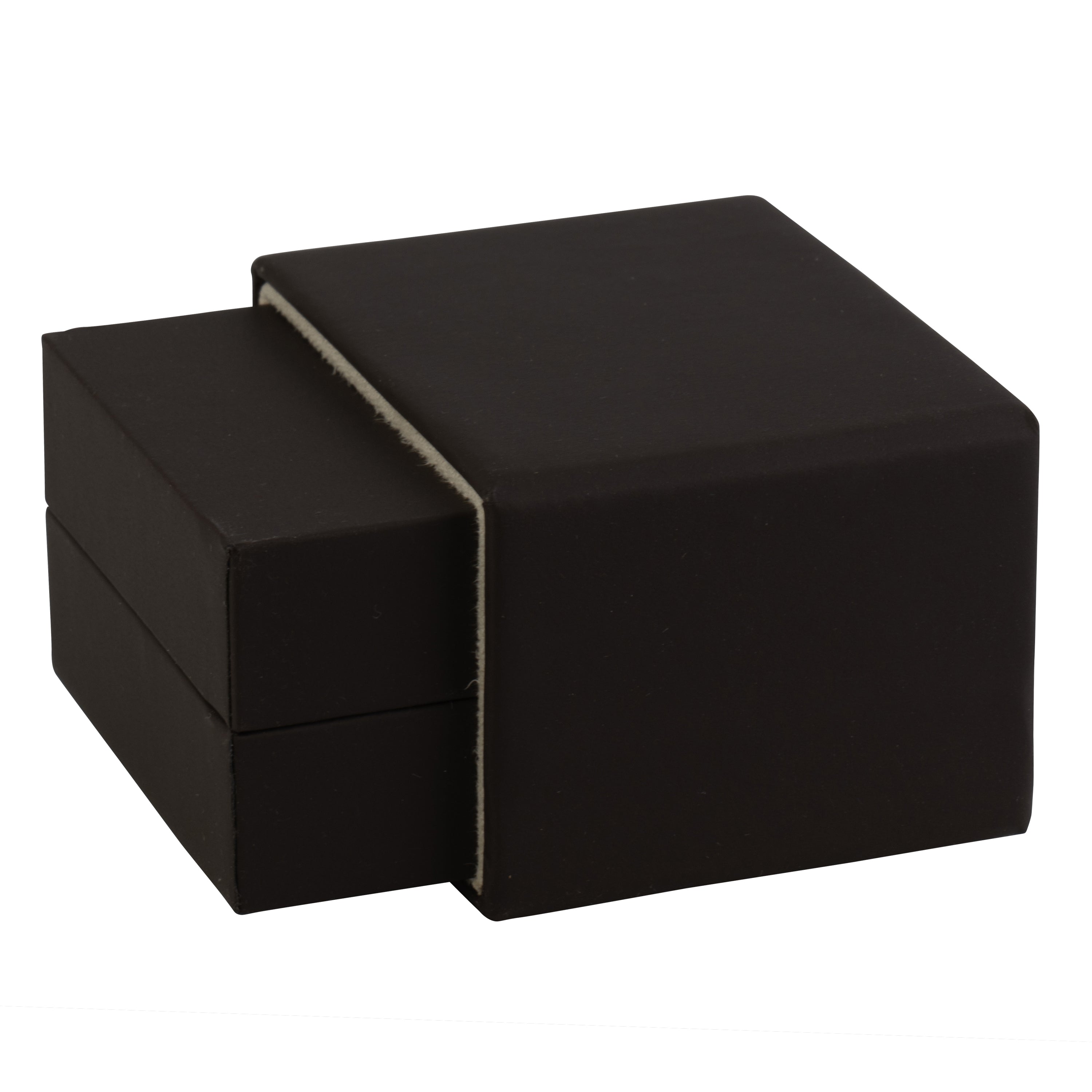 Matte Paper Covered Single Earring Box with Matching Moulded Sleeve