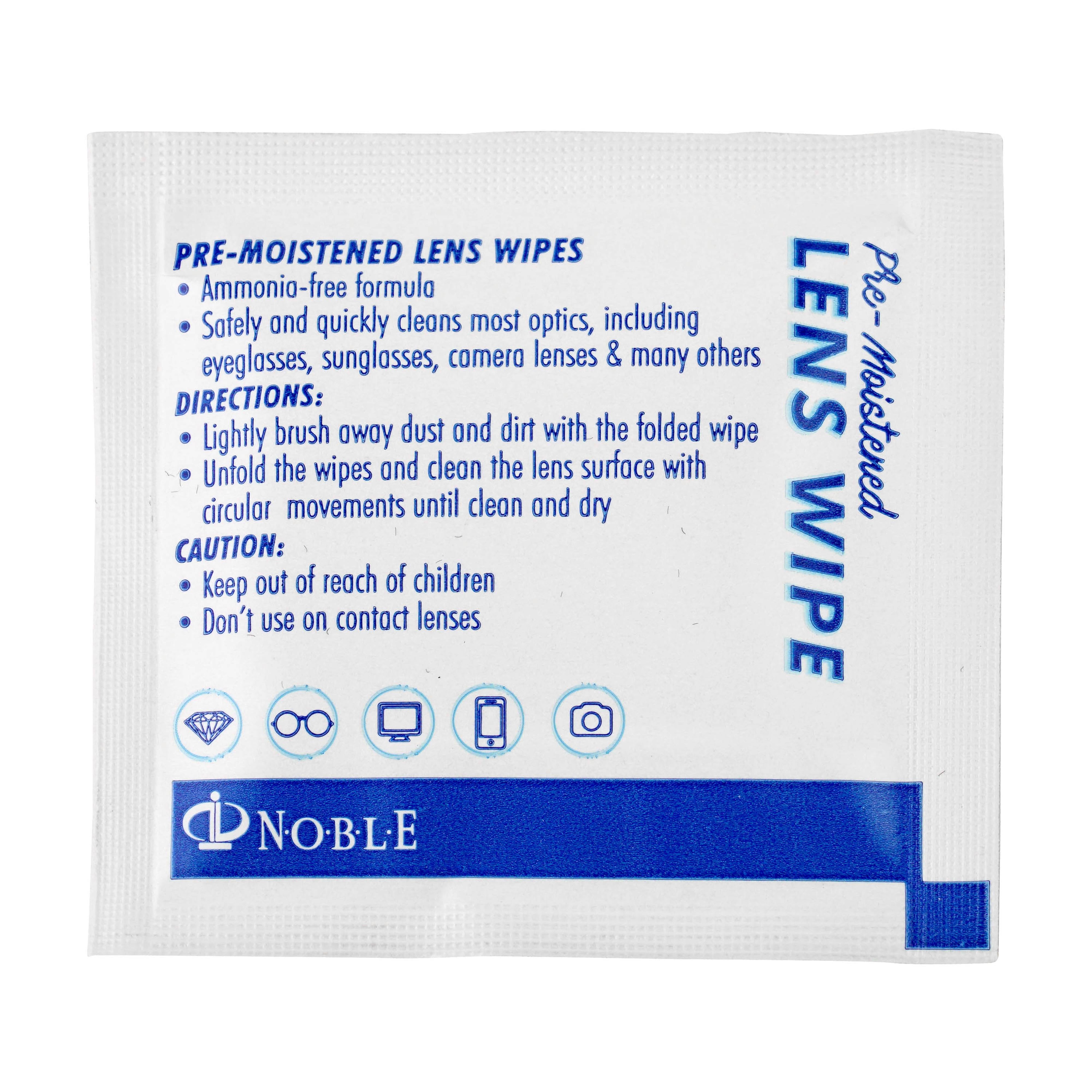Pre-Moistened Lens Wipes