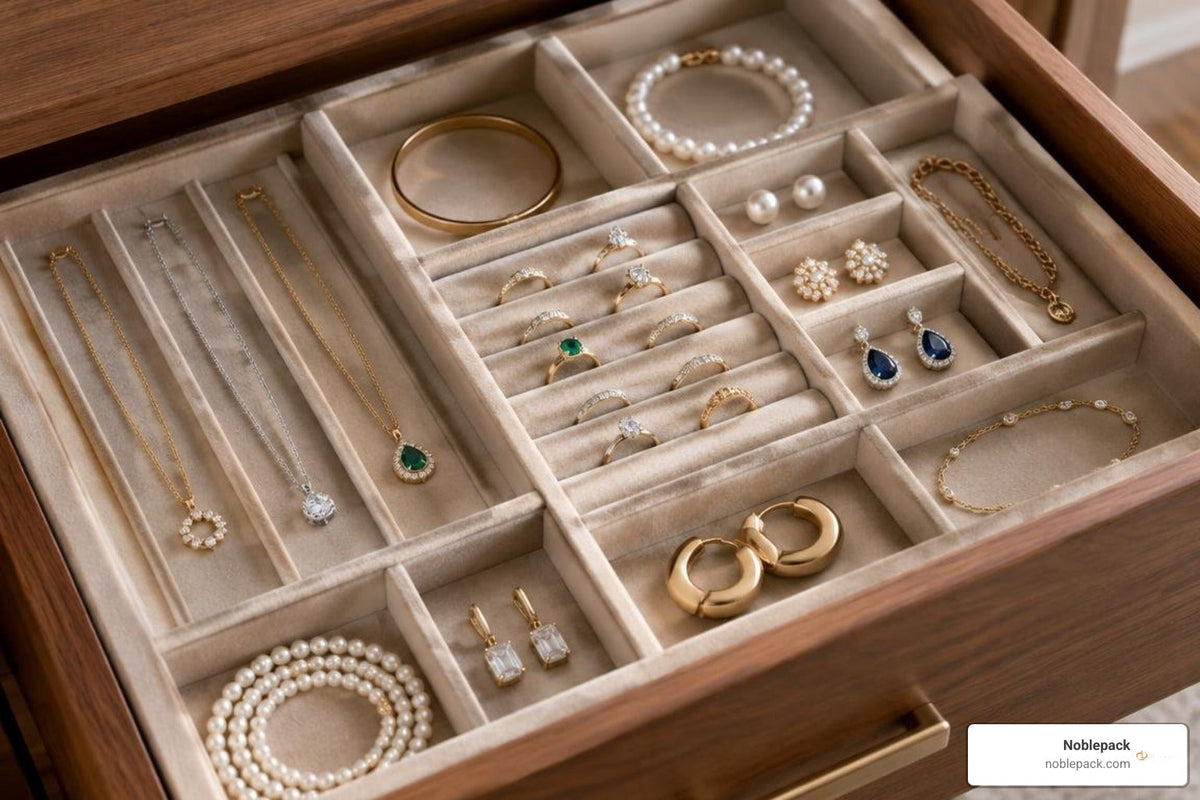 Which Large Wooden Jewelry Box Offers the Best Compartment Layout?