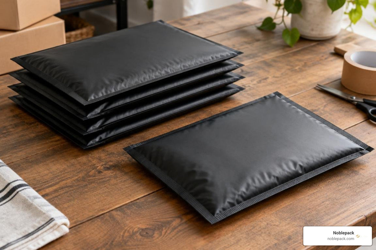 The Modern Small Business Case for Chic Black Bubble Mailers