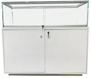 White Showcase with Glass Box Display