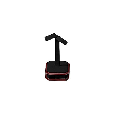 Leatherette and Wooden Earring Stand