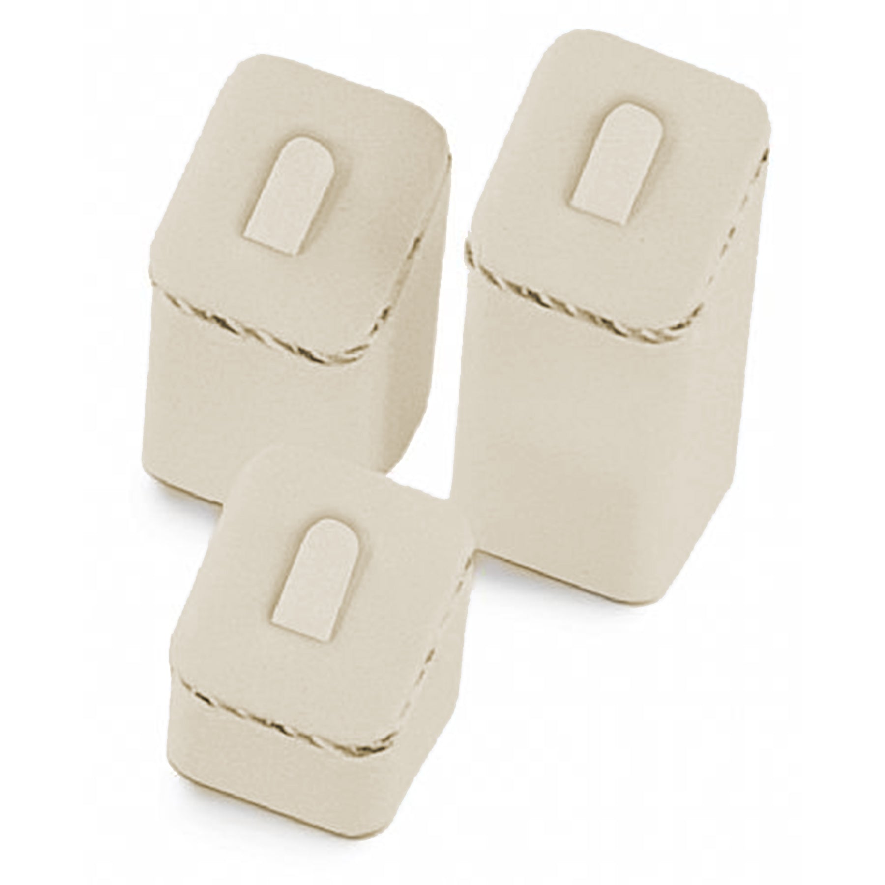 Leatherette Set of Three Ring Clip Displays