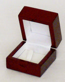 High Shine Mahogany Color Wooden Clip Ring Box