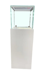 White Showcase with Glass Box Display