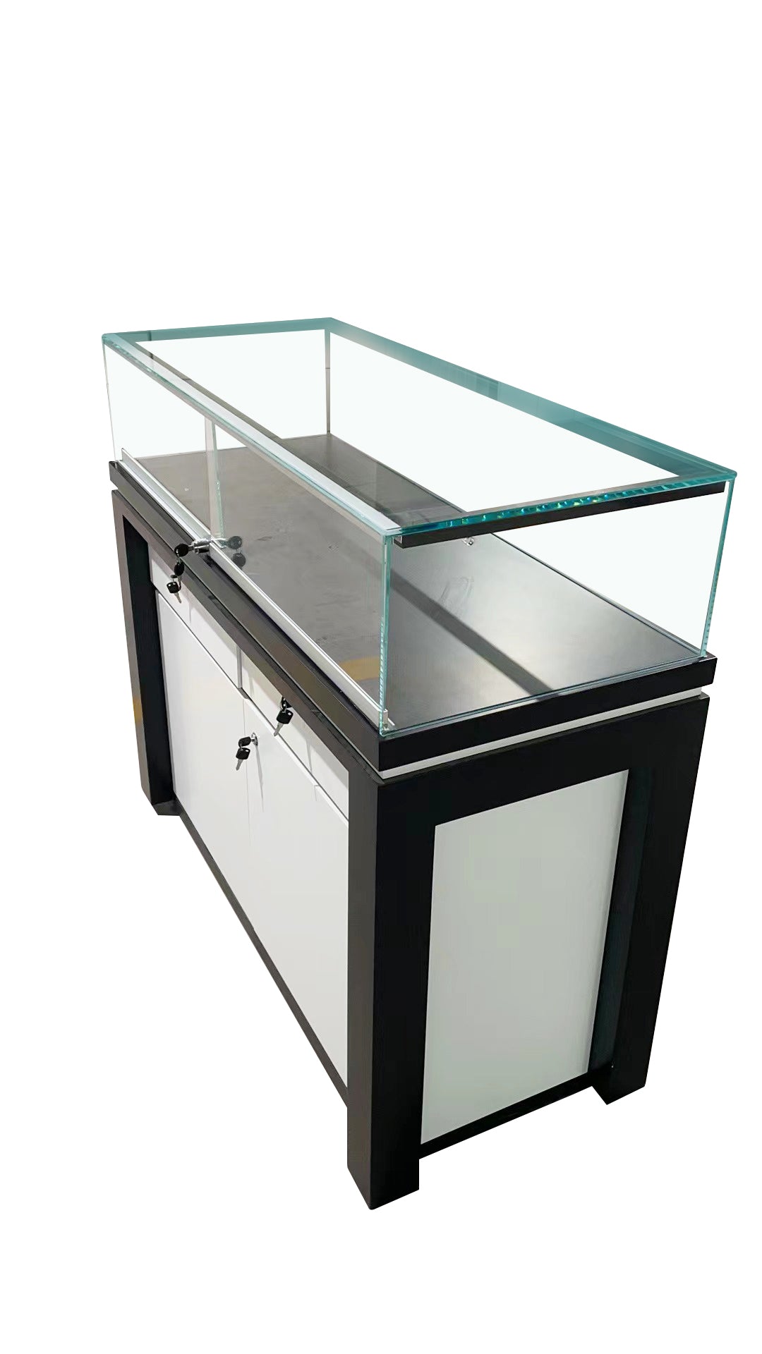 Dark Wood-White Gloss Showcase