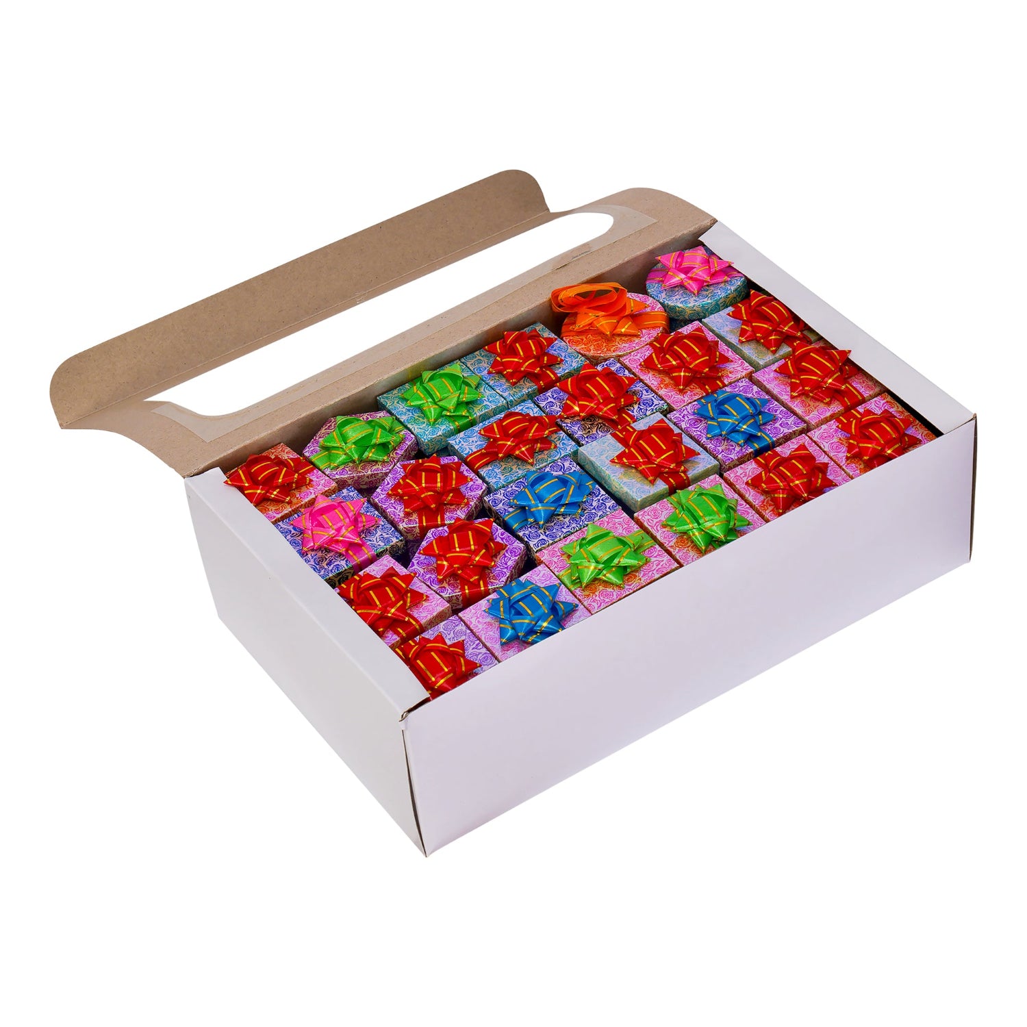 Assorted Floral Hat Style Ring Boxes