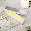 Silver and Gold Linen Cotton Filled Cardboard Box