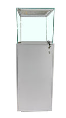 White Showcase with Glass Box Display