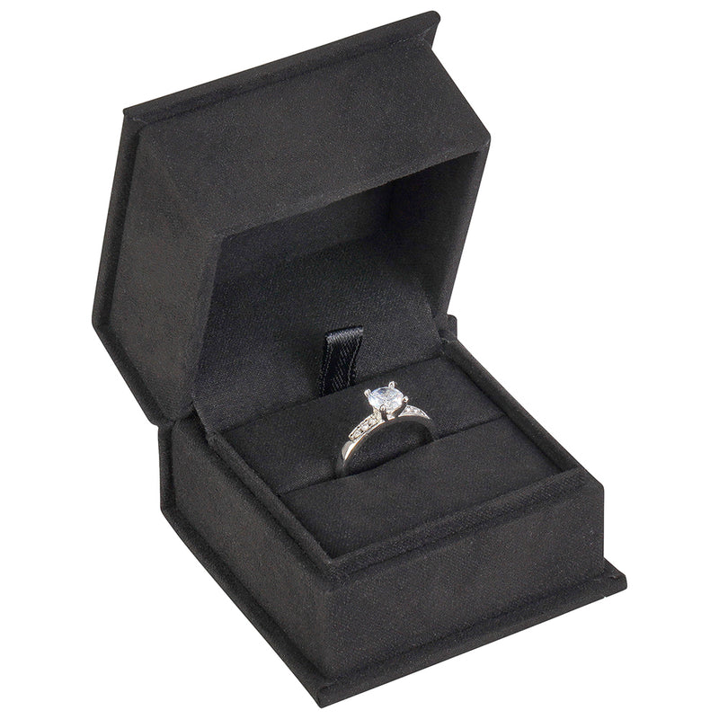 Alessandria Suede Single Ring / Earring Box