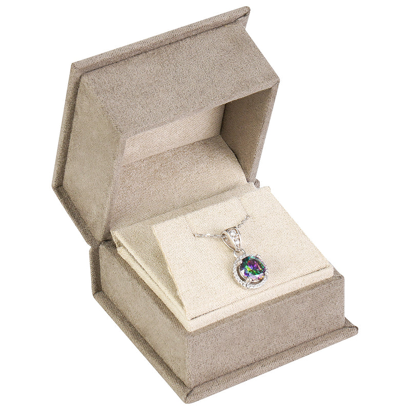 Alessandria Suede Single Ring / Earring Box