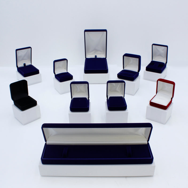 Suede Tie Tac Box with Matching Two Piece Packer