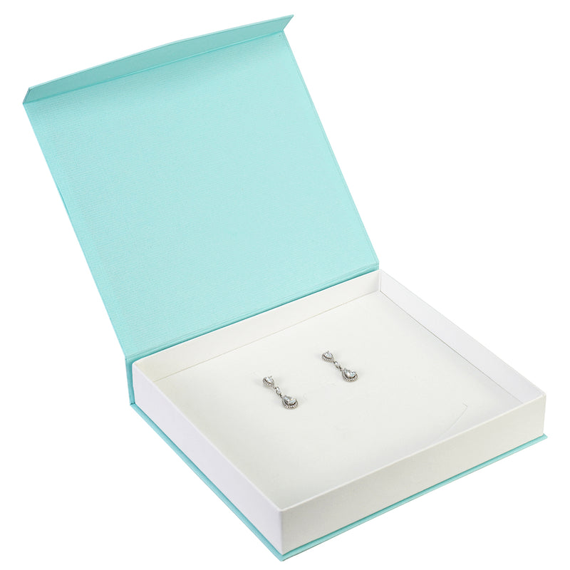Magnetic V-Front Necklace - Ring - Earring Box