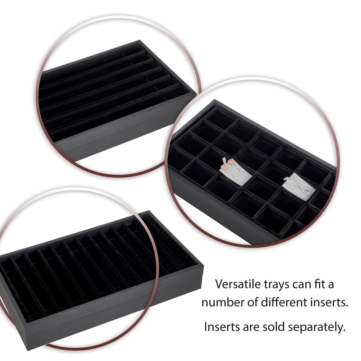 Versatile Plastic Jewelry Display Tray
