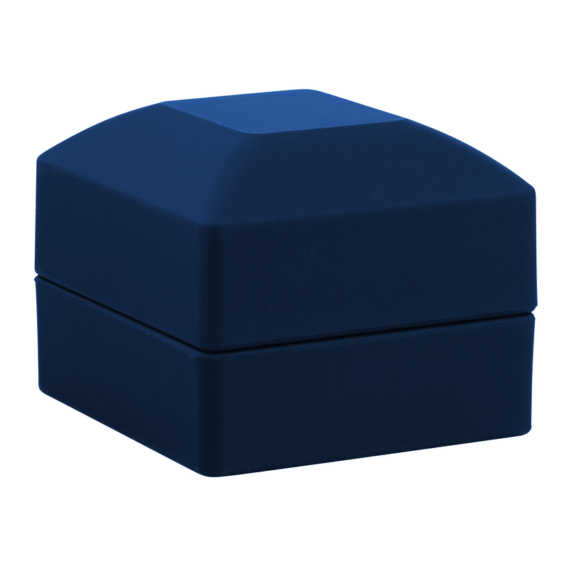 Electric Blue Matte LED Ring Box