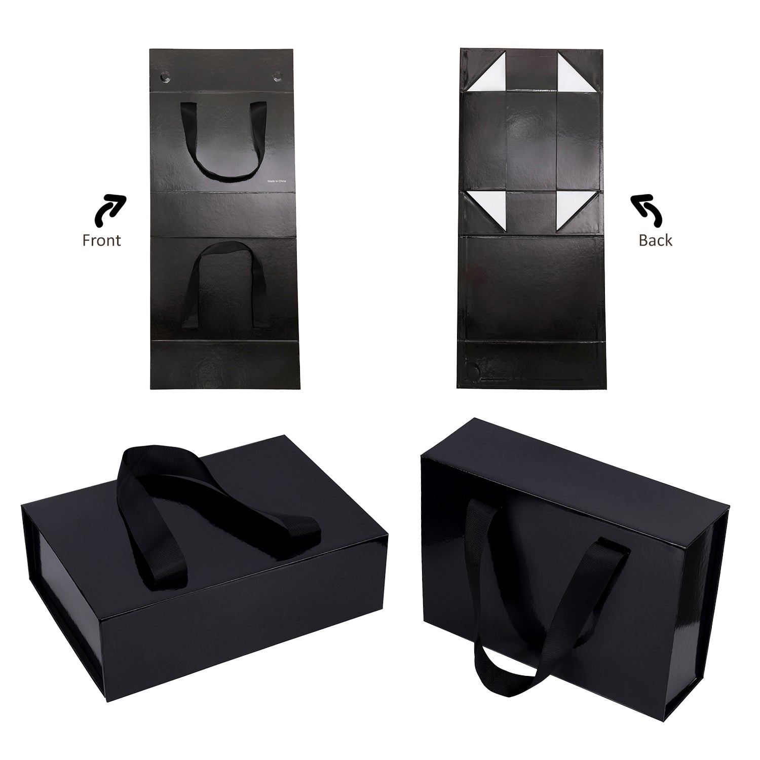 Magnetic Box with Grosgrain Handle