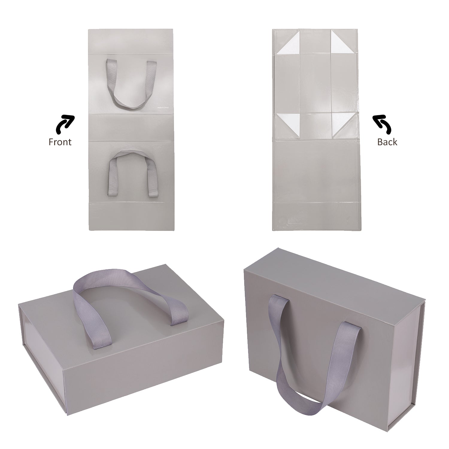 Magnetic Box with Grosgrain Handle