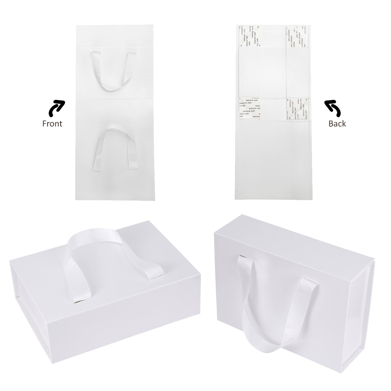 Magnetic Box with Grosgrain Handle