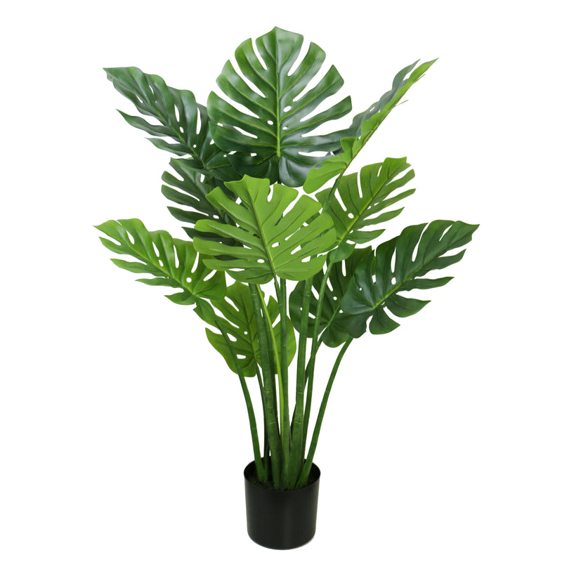 Lifelike Monstera Bonsai Leaves Tree Plant