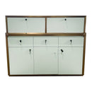 Luxe Jewelry Counter Showcase with Gold Trim